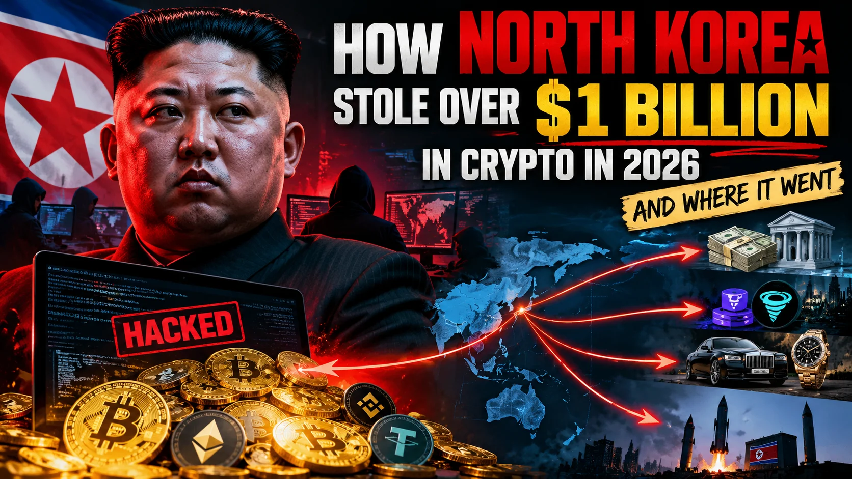 How North Korea stole over $1 billion in crypto in 2026, and where it went